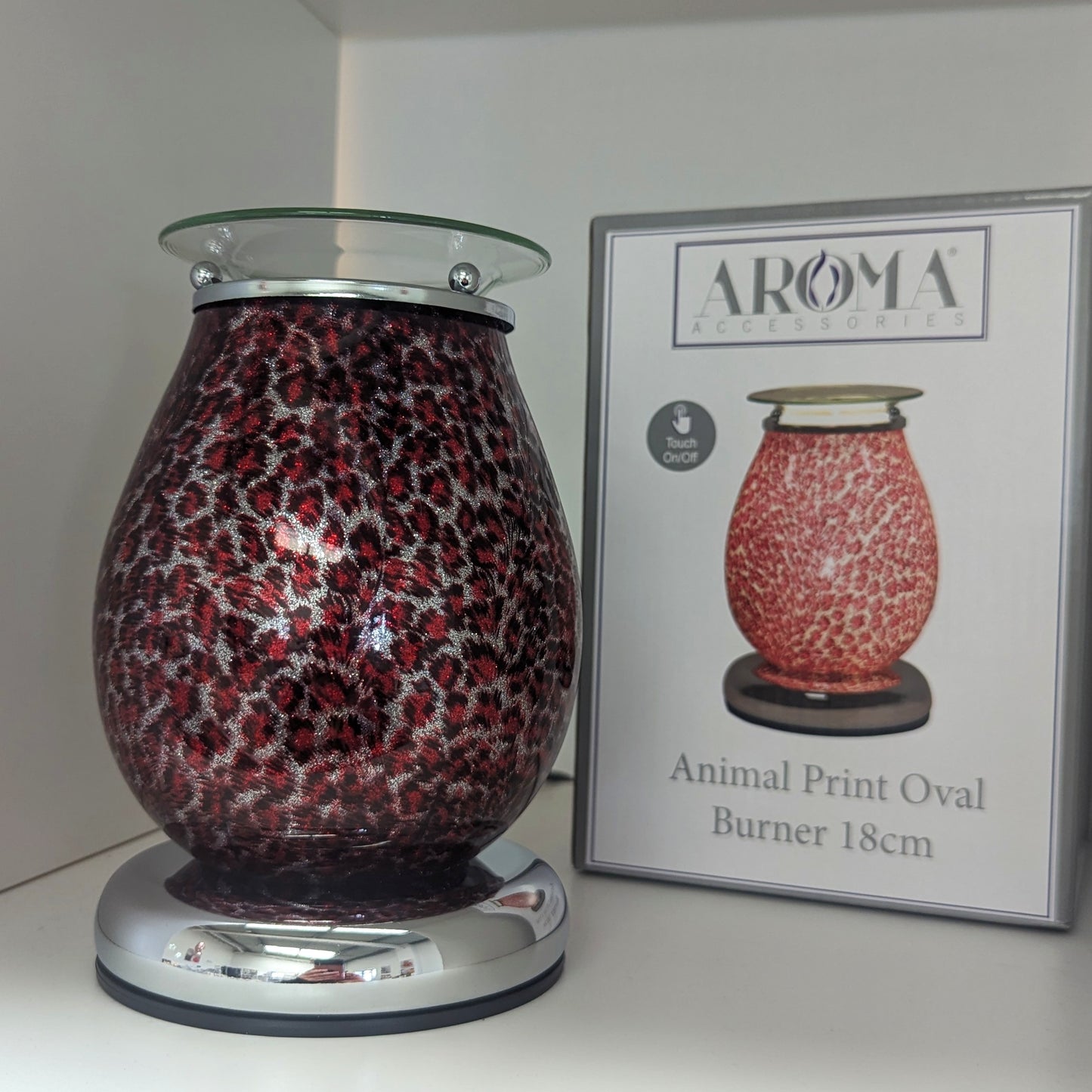 Electric Wax Melter Touch – Animal Print Red Oval