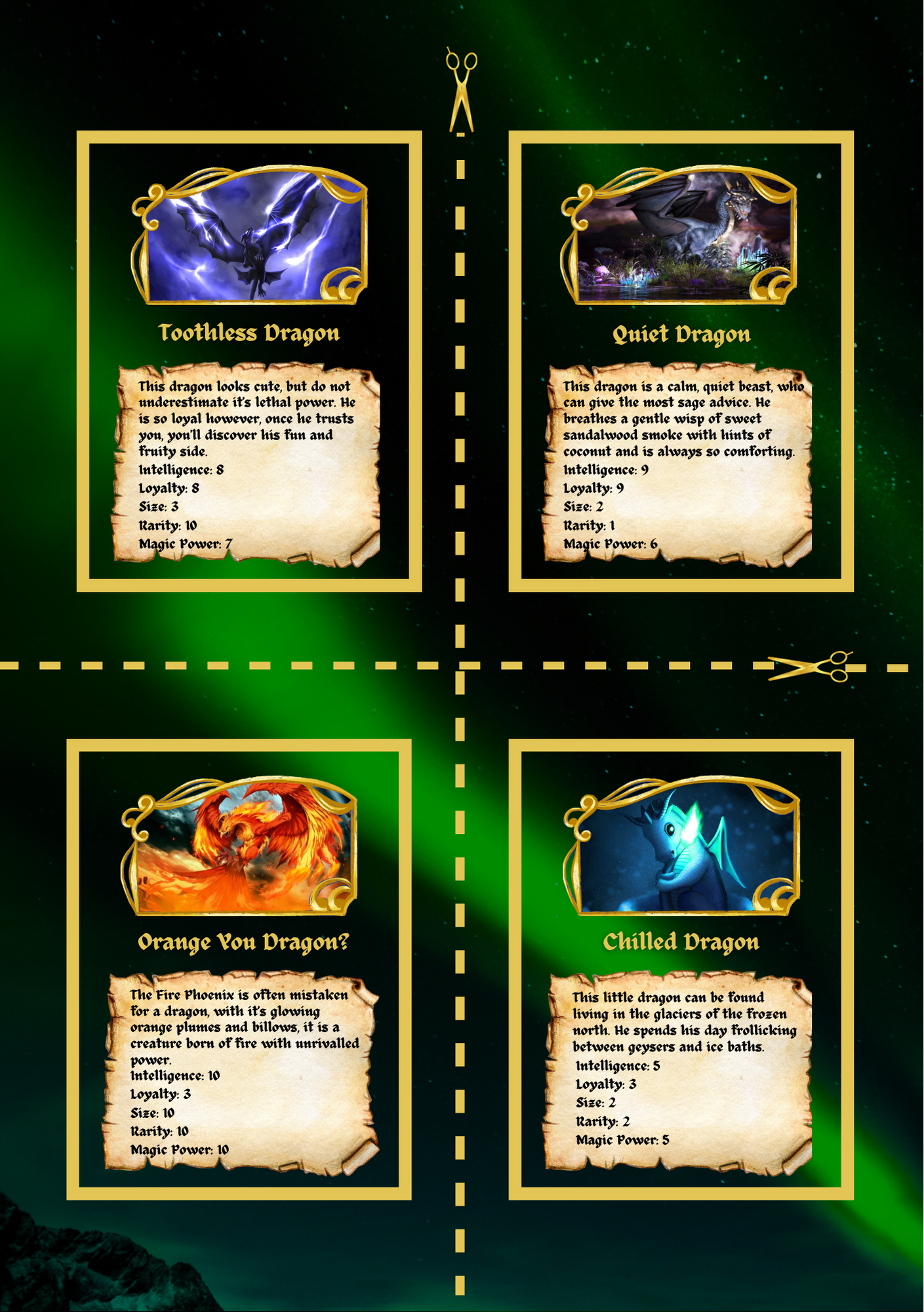 Hoard Of Dragons Part One Card Set