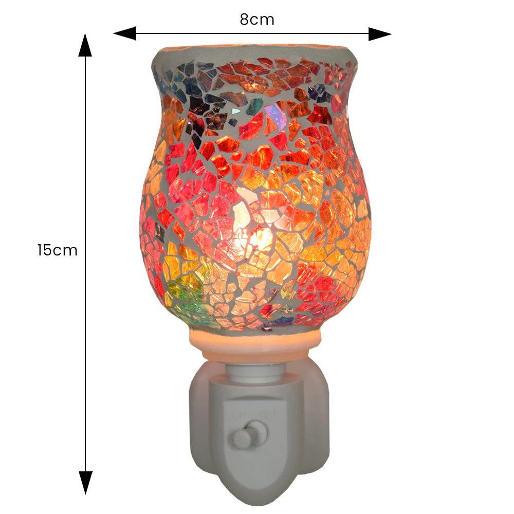 Wax Melt Burner Plug In - Glistening Rainbow Mosaic