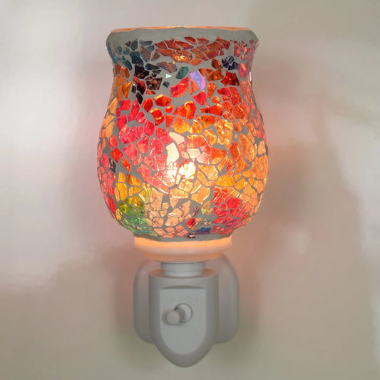 Wax Melt Burner Plug In - Glistening Rainbow Mosaic