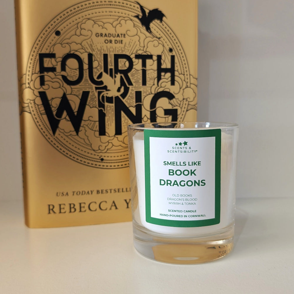 Book Dragon Book-Inspired Candle