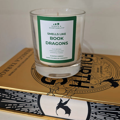 Book Dragon Book-Inspired Candle