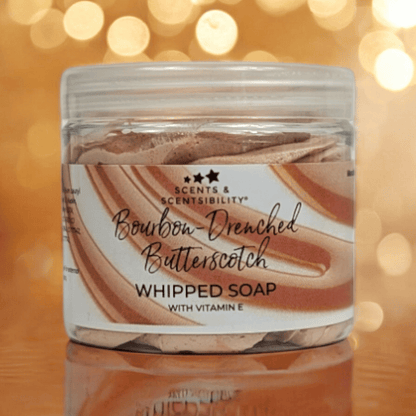 Bourbon-Drenched Butterscotch Whipped Soap