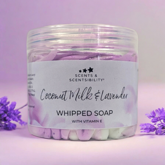 Coconut Milk & Lavender Whipped Soap (Shower Fluff)