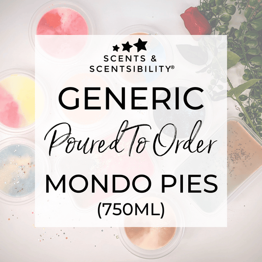 The Mondo (750ml) Wax Melt Pie Poured To Order - Generic Fragrances