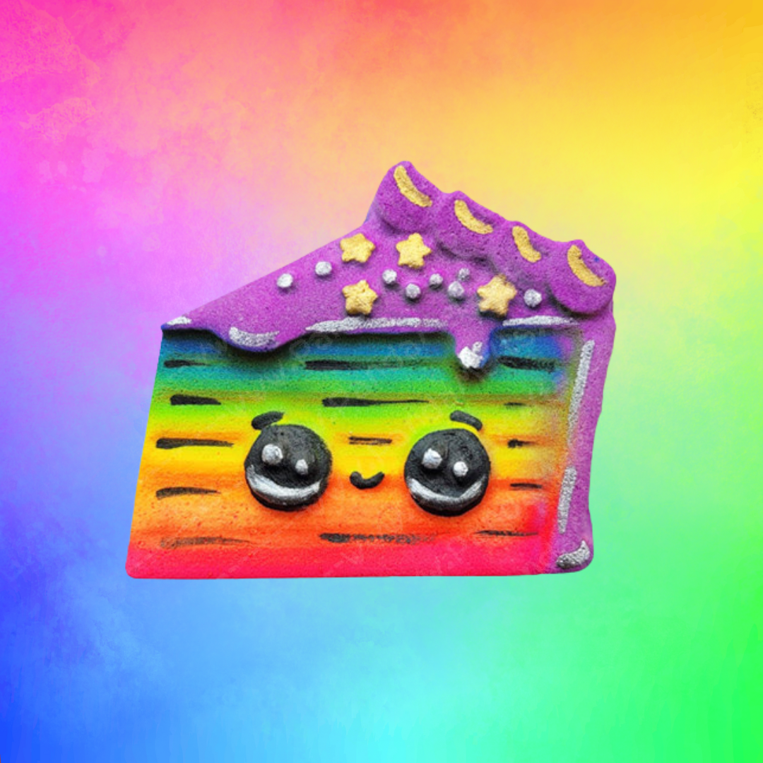 Rainbow Cake Bath Bomb