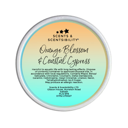 Orange Blossom & Coastal Cypress 2oz Scent Shot Wax Melt