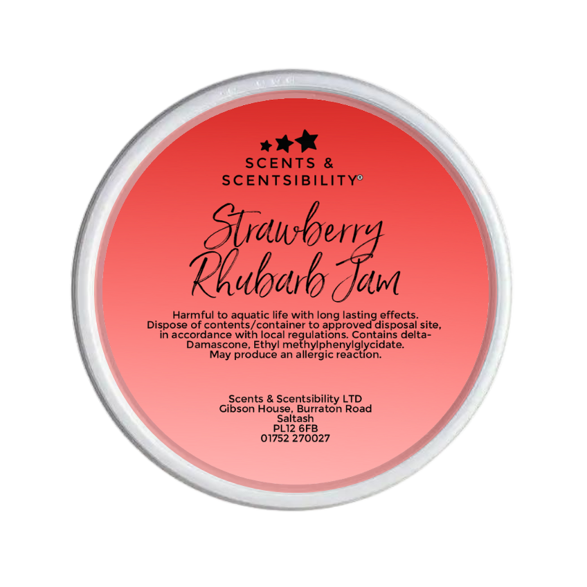 Strawberry Rhubarb Jam Segment Pot Wax Melt