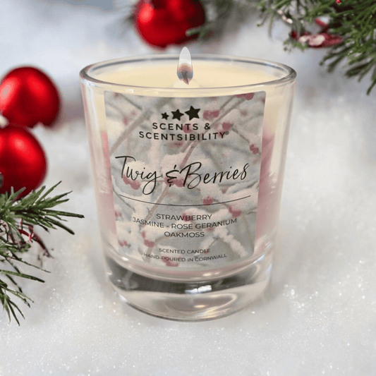 Twig & Berries Glass Candle