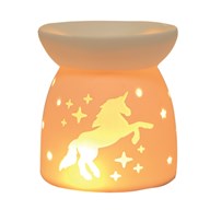 Ceramic White Wax Melt Warmer - Unicorn