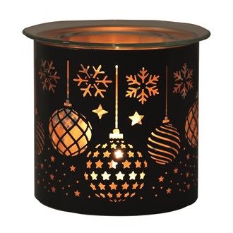 Black Baubles Wax Melter and Candle Holder