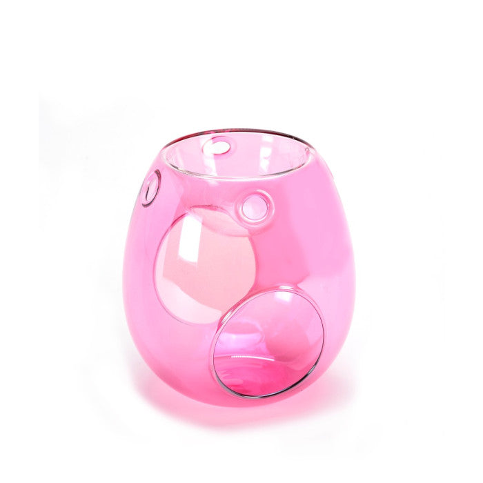 Pearl Pink Glass Wax Melt Burner