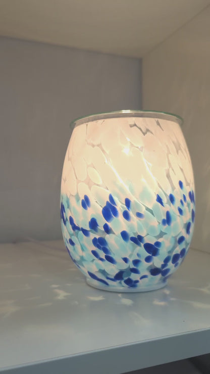 Art Glass Crashing Waves Electric Melt Warmer