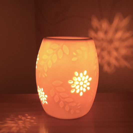 Electric Wax Burner – Ceramic Floral